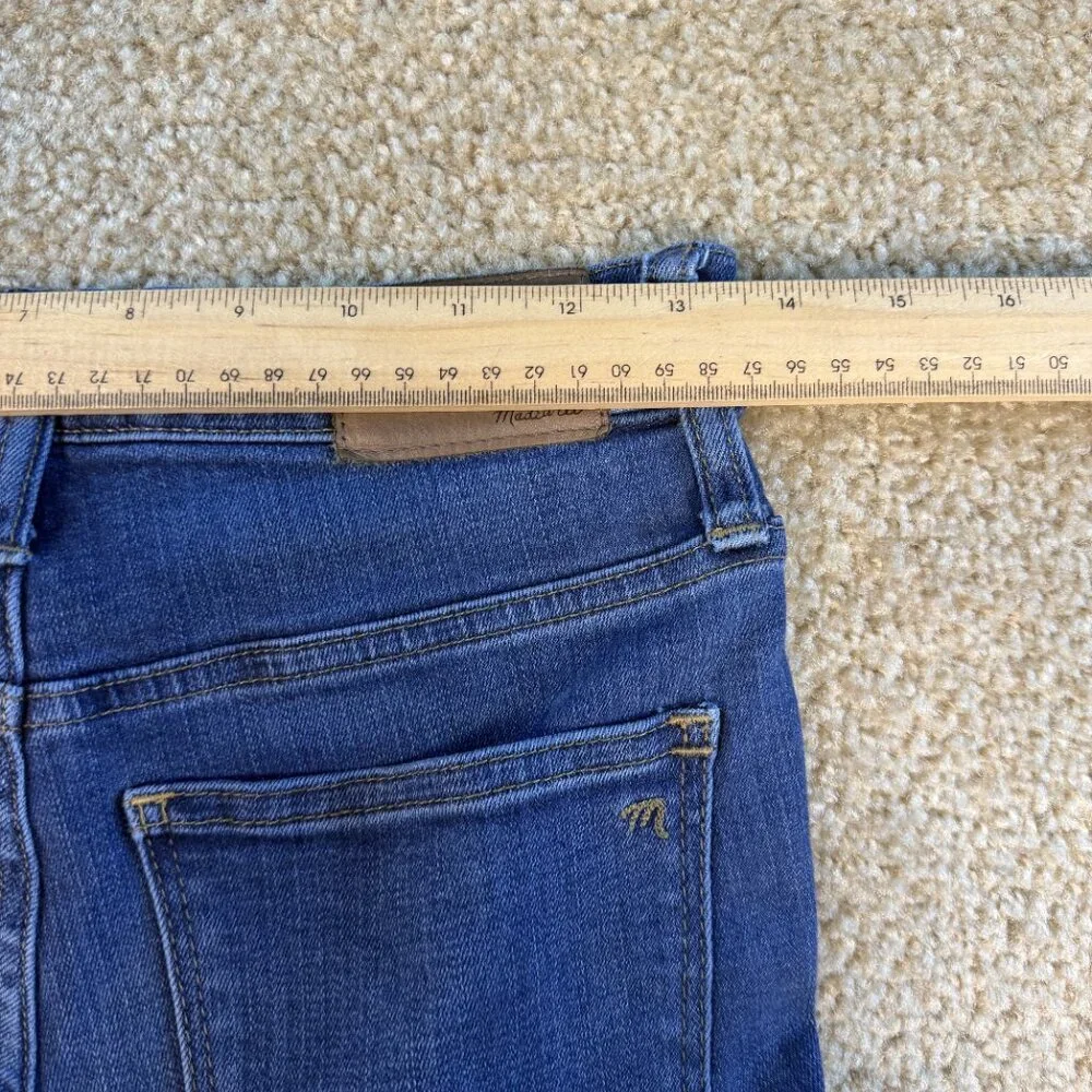 Madewell Roadtripper 10 Inch High Rise Skinny Jeans Womens Size 24 Blue F596 - Picture 10 of 14